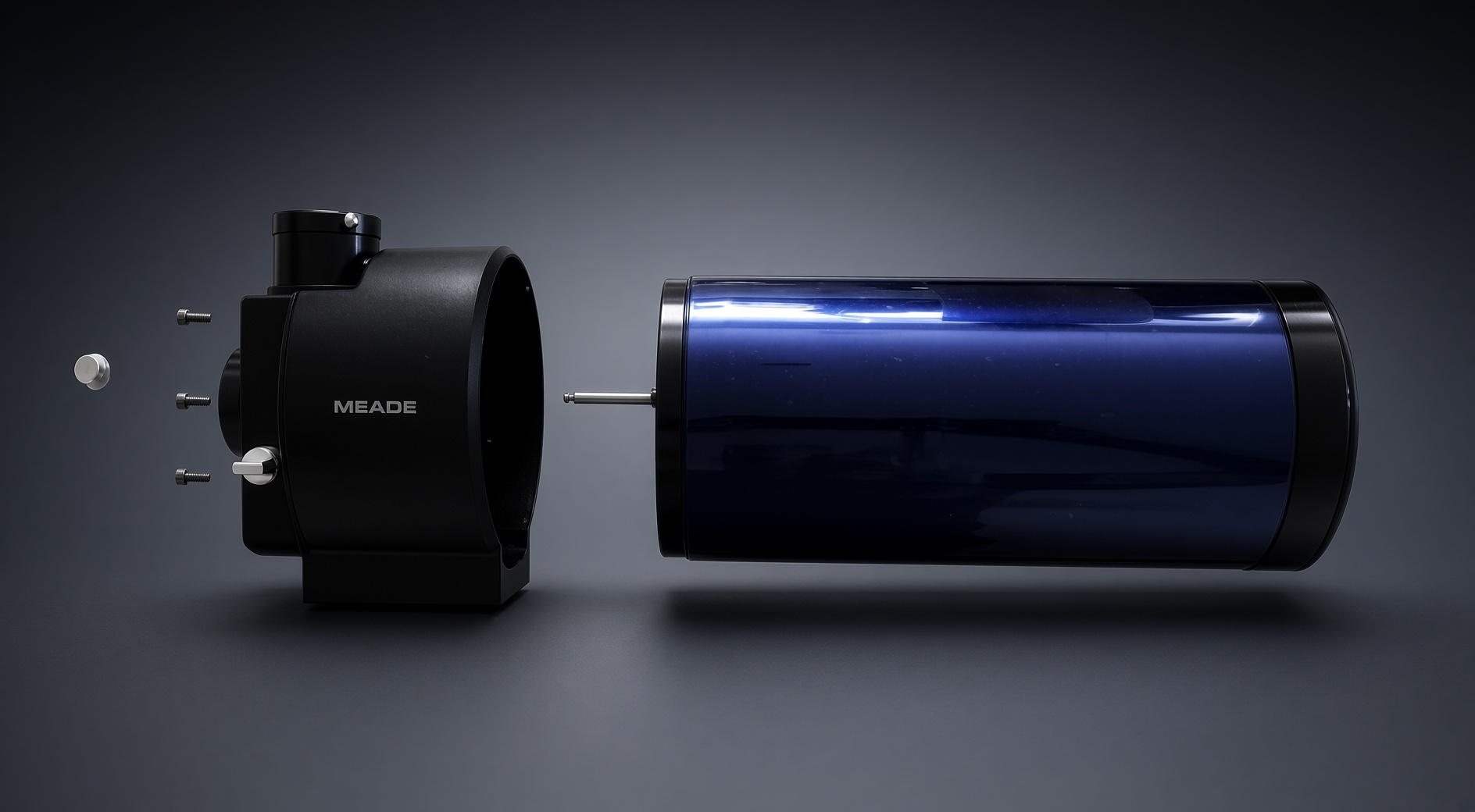 Meade ETX optical tube and rear cell exploded view